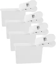VERDANVERSE 4pcs Refrigerator Side Door Separator Clips Household Freezer Dividers for Organized Storage Easy Installation for Fridge Organization