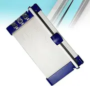 Desktop Photos Paper Cutting Machine, 3-in-1 A4 Paper Trimmer, Manual Paper Cutter Guillotine Trimmer, Portable Scrapbooking Tool, Including 3 Different Blades, Straight/Wave/Dotted, for School Offic