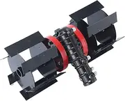 Plow for Lawn Mower, Efficient Tiller Weeding Wheel, Precision Erosion-Resistant Lawn Scarifiers Ditching Wheel for Garden, Farm, Orchard, Field, Agriculture