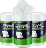 3 Pack Dry Erase Wipes 300 Pcs Whiteboard Cleaning Wipes Wet Whiteboard Cleaner Classroom Teacher Supplies, 100 Wipes Per Canister
