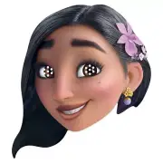 Isabela from Encanto Official Disney 2D Card Party Face Mask - party Fun