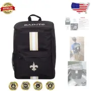 Lightweight Water-Resistant Cooler Backpack for Tailgating - New Orleans Saints