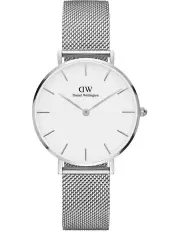 [Daniel Wellington] Petite Sterling 32mm Stainless Steel Quartz Watch in White/Silver