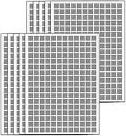 15x15MM Coloured Square Stickers Coding Dot Coloured Labels - 15 Sheets(Gray)
