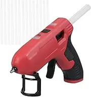 4.2V Cordl Hot Glue Type-C Rechargeable Wirel Hot Melt Glue with 15 Glue Sticks and Charge Cable Battery Ope ed Glue DIY Tool for Art Crafts Deco ions Red One Size