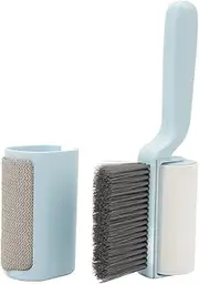 PET Hair Roller Remover 60 Sheets Tearable and Portable for Home Furniture (Blue)