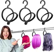 Wig Storage - Waterproof Wig Stand Wig Rack - Folding Wig Stand for Wigs and Hats, Wall-Mounted Wig Dryer, Portable Wig Display Holder Tool for Women