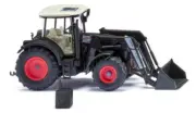 Wiking 036312 Ho Scale Claas Arion 640 with Front Loader 150 - Black