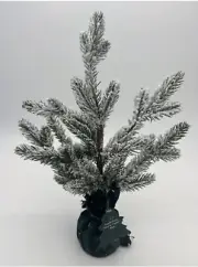 NEW Tabletop Mini frosted Pine christmas Tree! 15"