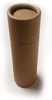 Empty Cardboard Deodorant Containers - Push-up style, top-fill, reusable and biodegradable 1.0 oz (15-Pack) Brown