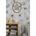 Poppies Contour removable wallpaper self adhesive wall Wall Mural peel and stick