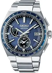 ASTRON(アストロン) Seiko SBXY037 [ASTRON Solar Radio Line Men's Metal Band] Watch Shipped from Japan, blue, Modern