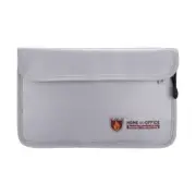 Horizontal File Folder Fireproof Bag Two Zippers Document Folder for Safe