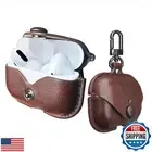 MODOS LOGICOS Charging Case Cover for Apple Air Pods Pro, Leather Case with S