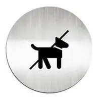 在飛比找金石堂優惠-迪多Deflect－o 高質感鋁質圓形貼牌－禁止攜帶寵物61