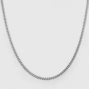 925 Sterling Silver Cuban Link Chain Necklace 5mm Mens Rhodium Plated Miami Curb