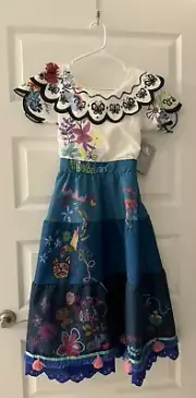 Disney Parks Encanto Mirabel Dress Costume Halloween Child Size 9/10. New