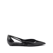 [Prada] Prada Leather Cut-out Ballerinas 36 IT BLACK