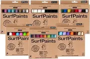 Acrylic Paint Marker Set – Bulk Japanese Acrylic Pens in Primary, Pastel, Metallic, Earth, Black/White & Fluro – Water-Based, Quick-Dry, Multi-Surface Markers – 4mm & 15mm Tips