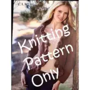 New Sirdar 8741 Click Ladies Ruffled Cardigan Sweater Knitting Pattern
