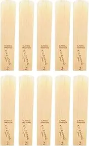 Normal Level G Alto Saxophone Sax Reeds Strength 2.0 for Beginners, 10Pcs/ Box Strength 2.0