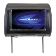 NEW Power Acoustik H-91CC 9" LCD Universal Headrest Monitor FM/IR Transmitter 1Y