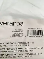 Classic Accessories 55-599-011501-00 Veranda Rectangular Fire Pit/Table Cover,