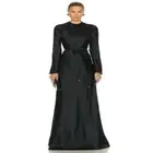 NWT Zimmermann Luminosity Belted Silk Satin Bias Slip Maxi Dress Black Size US 1