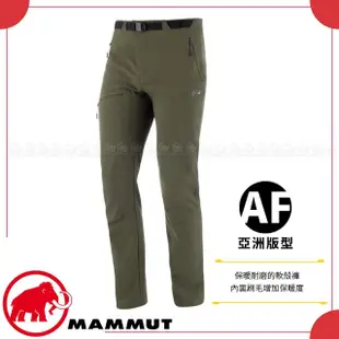 【Mammut 長毛象】男 Yadkin AF 保暖軟殼登山褲《綠鬣蜥》1021-00161/登山/健行褲(悠遊山水)