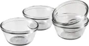juego De (4) Vasos De Vidrio Para Natillas De 6 Onzaslos Taz...