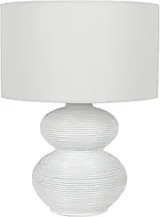 Beacon Lighting Marni 1 Light Table Lamp in White with White Shade