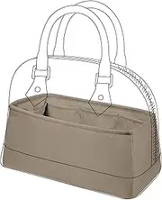 [DGAZ] Silk Purse Organizer Insert for LV Alma Bags, Luxury Handbag & Tote Organizer, Simplicity Bag Organizer（Beige，Alma PM）