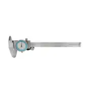 6 Inch 64th Fractional Dial Caliper .010 Inch Hardened Stainless Steel