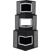 Paws & Claws 120cm Catsby Essendon Tower Cat Pet Scratch Play House Post Black