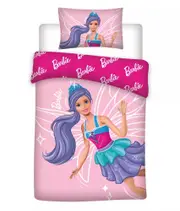 Barbie Wings Quilt Cover Set for Cot or Toddler Bed