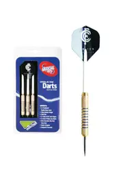 Carlton Blues AFL Brass Darts 3 X Darts Flights & Shafts In Case