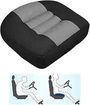 Adult Booster Seat for Car,Portable Booster Seat for Driver,Passenger,3D Breathable Mesh Non-Slip Seat Cushions with Practical Handle for The Car,Office,Wheelchair(Extra Large)(Gray)