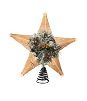 Coir tree topper star