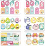 Easter Name Label, Easter Tags Stickers for Gift, Self Adhesive Easter label, Easter name stickers for for Gift Packaging Cards Envelope Wrapping Paper Craft Art Decoration