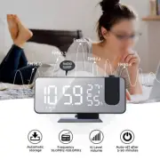 Projection ​on Ceiling Digital Dual Alarm Clock Bedroom Radio LED Big Screen
