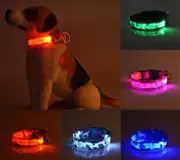RECHARGEABLE CAMO LED PET DOG GLOW COLLAR night harness flash light camouflage
