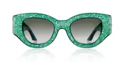 Anna-Karin Karlsson LUCKY GOES TO VEGAS Emerald Crystal Men's Sunglasses Green Size 49