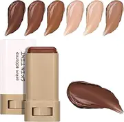 Serum Boosted Hydration Beauty Balm, Beauty Balm Serum Boosted Skin Tint, Skin Tint Stick, Foundation Face Stick for Women Hydrates (01#)