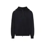 [Y 3] Y 3-Black Brushed Terry Zip Cotton Hoodie-Uomo M STAND