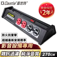 在飛比找PChome24h購物優惠-Castle 蓋世特 【四代升級版】電源淨化濾波轉接器-8座