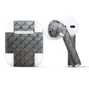 Skins Wraps compatible for Apple Airpods Metal Mermaid Fish Scales
