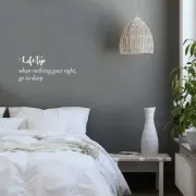 Life Tip: When Nothing Goes Right Go to Sleep - White 11.5" x 25" Wall Decal Vi