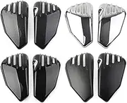 Motorcycle Left Right Battery Side Covers, Side Battery Fairing Covers Carbon Fiber Pattern, Harley, Davidson Sportster XL883/C/N/L/R, XL1200C/R/L/N/X Most Model Motorcycle Battery Side Cover
