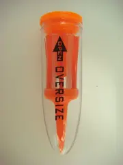 NEW Single Orange/White Oversized Brush Tee with Ball Marker (B524)
