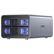 Unitek S1308C 2-Bay External Hard Drive USB-C Enclosure. Supports RAID 0,1 [S1308C]